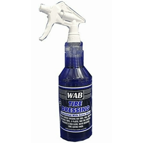 WAB 12 Tire Dressing Quart - OEM Solvent-Based High Gloss for Tires Bumpers Vinyl Trucks