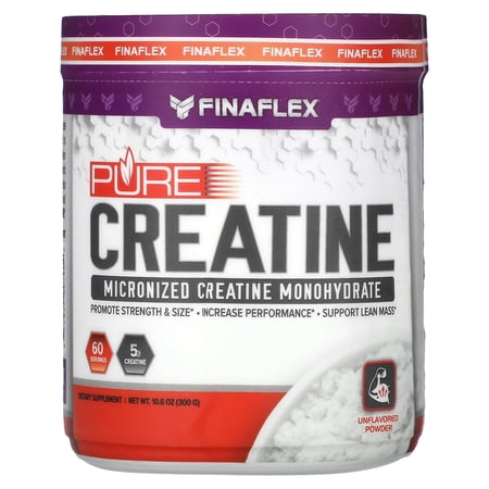 Finaflex Pure CREATINE Powder Micronized Monohydrate 300g  60 Servings Unflavor