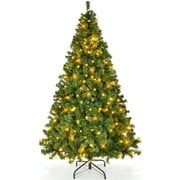 Vebreda 6ft Pre-Lit PVC Hinged Artificial Christmas Tree 250 LED Lights Green