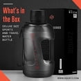 thumbnail image 2 of Squatz 2300 mi 78 oz Poseidon Water Bottle Series Sports Big Volume Wide Mouth Opening, (Black), 2 of 6