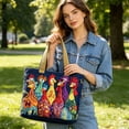thumbnail image 4 of Quilted Tote Bag Soft Puffy Design Large Capacity Shoulder Bag, 4 of 5
