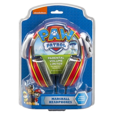 Nickelodeon Paw Patrol Kids Over-Ear Headphones Volume Limiting, Adjustable Headband Multiple Colors