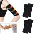 thumbnail image 1 of Xiao Hua Banda de compresión moldeadora de brazos para mujer, reafirma eficazmente los brazos relajados, modelado elástico, adelgazamiento para ejercicio y fitness, 2 pares, 1 of 4