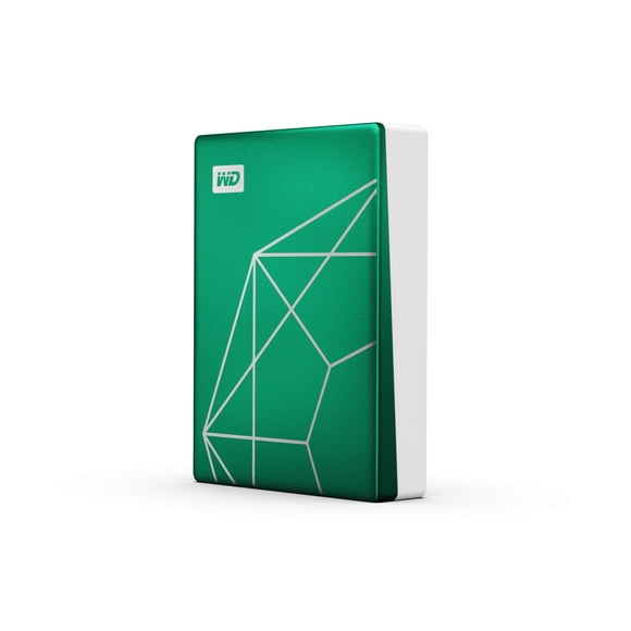 WD 6TB My Passport Ultra Portable Hard Drive HDD, 20th Anniversary Emerald Drive, USB-C, with Backup Software and Password Protection - WDBECU0060BGN-WESN