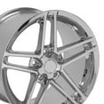 thumbnail image 5 of OE Wheels CV07 18 Inch Rims Fit Corvette C6 Z06 Style 5x120.65 18x9.5 / 18x10.5 Chrome - Hollander 5342 (Set of 4), 5 of 5