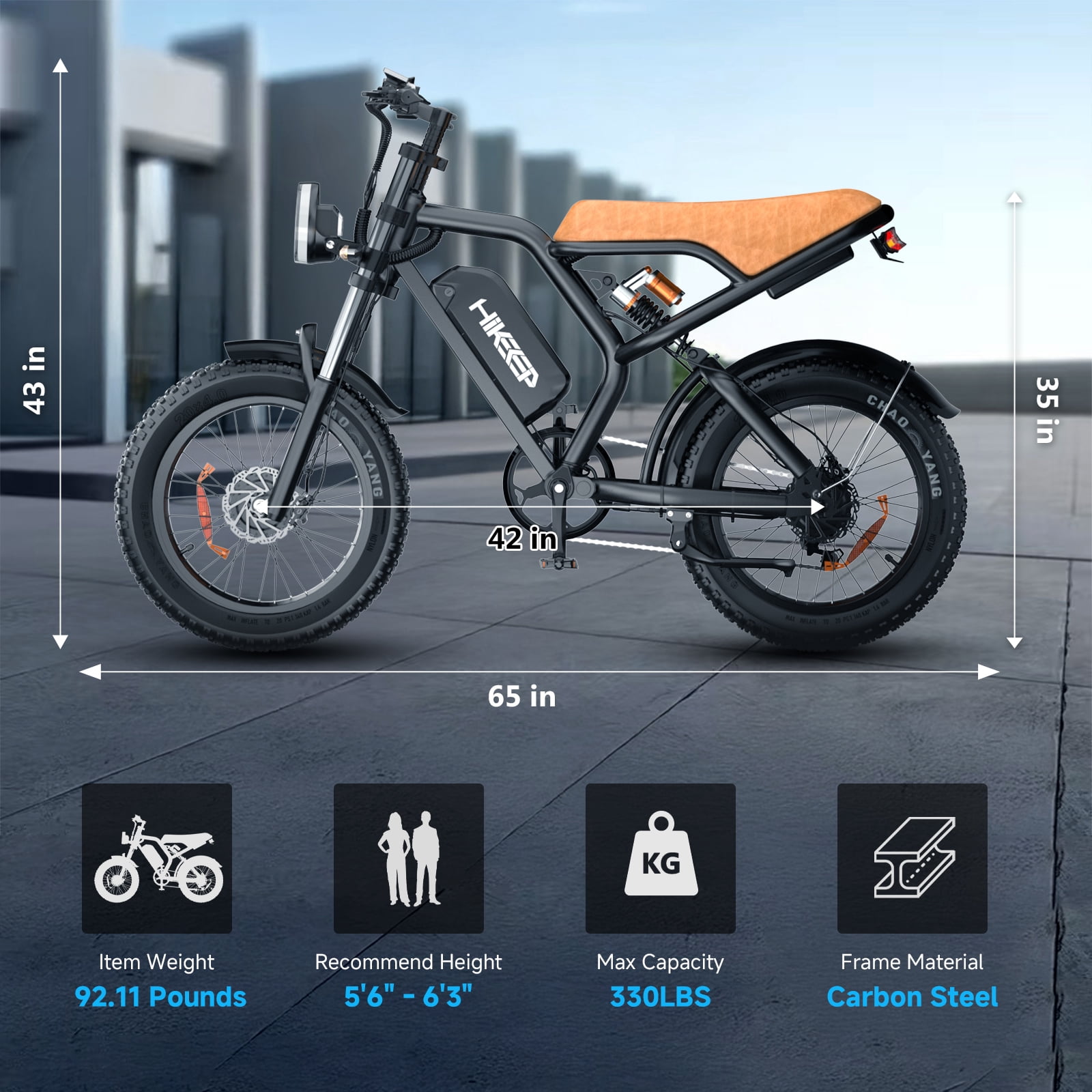 20"×4.0 Fat Tire Electric Mountain Bike for Adults, 1500W Peak Dual Motor, 48V 15Ah Removable Battery, UL2849 Certified Off-Road E-Bike