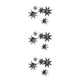 thumbnail image 1 of QualitChoice 1 Set Star Decorations Household Interesting Exquisite Stars Pendant Party Supply Craft Decoration Decor Props for Layout Dark grey 3Set, 1 of 6