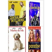 Comedy 4 Pack DVD Bundle: Central Intelligence, Addams Family Values, Marley and Me, Paradise