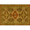 thumbnail image 1 of Ahgly Company Machine Washable Indoor Rectangle Persian Yellow Traditional Area Rugs, 8' x 12', 1 of 4