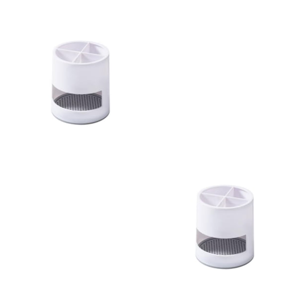 Wosthever Soporte de cepillo de dientes ABS desmontable 4 rejilla hogar cocina baño ventilación cuchara rebanador soporte de almacenamiento Type1 NO1