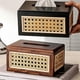 thumbnail image 5 of Solid Wood Rattan Tissue Box High Values Rattan Drawer Home Bedroom Living Room Coffee Table Paper Drawer, 5 of 5