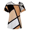 thumbnail image 4 of Camiseta sin tirantes con estampado de amor de manga corta y cuello redondo de verano para mujer Blusas OAVQHLG3B Store  lin121212, 4 of 5