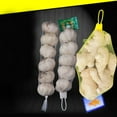 thumbnail image 3 of 100Pcs Mesh Bags Convenient Reusable PE Breathable Garlic Ginger Packing Net Sacks Plastic Buckles for Market, 3 of 8
