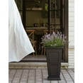 thumbnail image 6 of Veradek Brixton Tall 26" Plastic Planter 2-Pack Black, 6 of 9