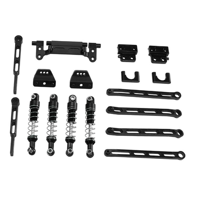 MERIGLARE Metal Shock Absorber Mount DIY Replacement Parts for MN82Pro LC79 1:12 Scale black