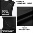 thumbnail image 6 of alpinario Men's Sleeveless Tank Top, Lightweight Quick Dry Breathable Moisture Wicking Gym Workout Running Tee for Training Fitness Bodybuilding, 6 of 7