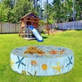 thumbnail image 3 of Dog Pet Bath Pool Covers Collapsible Pool Bathing Tub Kids Pool Bathtub Dust Cover Round Waterproof PVC Cover Keep Your Pool Clean, 3 of 8