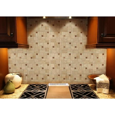 Instant Mosaic Stone Peel and Stick Tile  Walmart  com