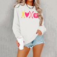 thumbnail image 2 of Valentine's Sweatshirt for Women 2026 Love Heart Graphic Pullover Crewneck Long Sleeve Tops Valentines Sweatshirt White XXL, 2 of 6