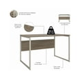 thumbnail image 2 of Hybrid 48W x 30D Computer Table Desk in Modern Hickory - Engineered Wood, 2 of 2