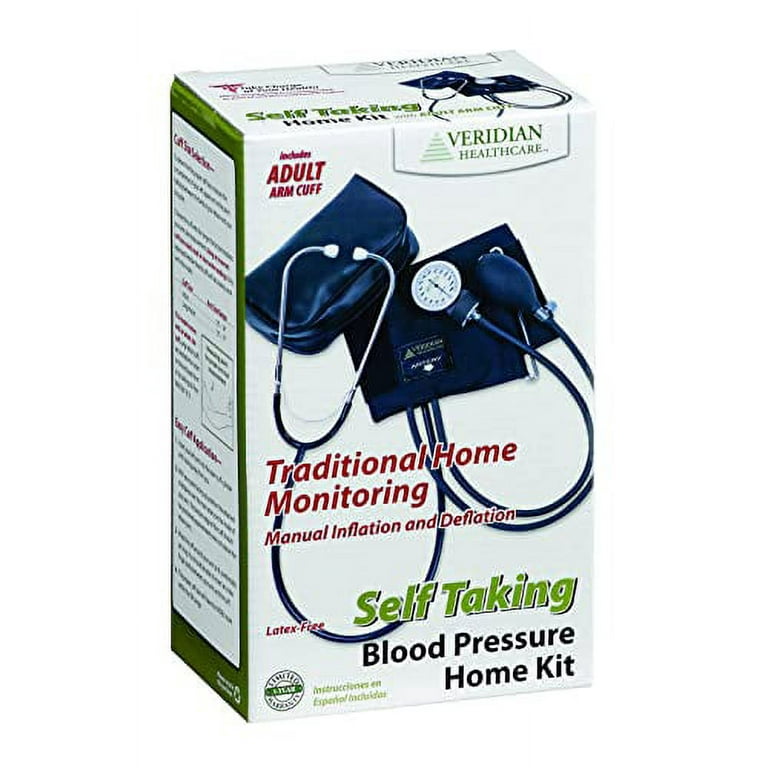 BLOODOCREW 血圧　packT/White＆Black ヘンリーネックT Veridian 01-5501 Self-Taking Home Blood Pressure Kit with Attached