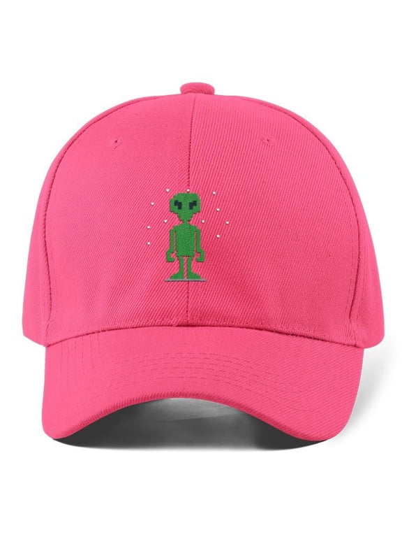 Green Pixel Alien Hat Hat -Image by Shutterstock, Small