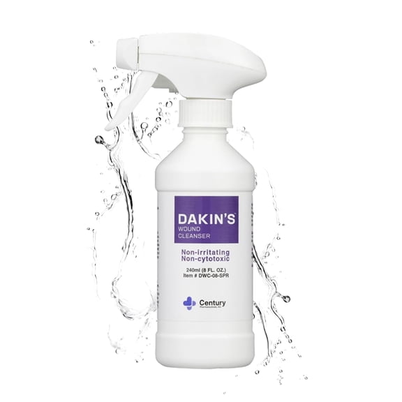 Dakin's Wound Cleanser Antimicrobial 0.0125% Sodium Hypochlorite Solution Spray, 8 fl oz