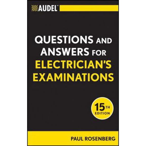 Pre-Owned Audel Questions and Answers for Electrician's Examinations (Paperback) 1118003888 9781118003886