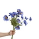 thumbnail image 5 of Flor de amapola artificial 4 amapolas pequeñas flores artificiales de seda rosa coral, 5 of 6
