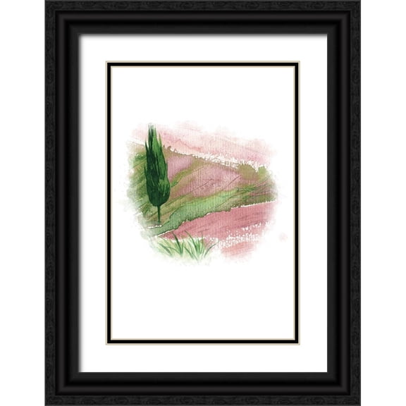 Fay, Mela 13x18 Black Ornate Wood Framed with Double Matting Museum Art Print Titled - Landscape I
