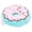Blue, variant on Riousery Squeaky Dog Toy Donut Stuffed Plush Bite Resistant Interactive Pet Toy for Small Medium Dogs, Pink (5.51 inches / 14 cm)