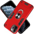 thumbnail image 3 of Case for iPhone 11 Pro Max with Built-in 360° Rotating Ring Kickstand Cover, Military-Grade Drop Protection Phone Case, Back Case for iPhone 11 Pro Max (6.5 inch), Red, 3 of 5
