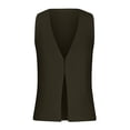 thumbnail image 4 of Fartey Womens V Neck Sweater Vest Y2k Slim Fit Sleeveless Ribbed Knitted Open Front Fashion Casual Fall Solid Color Sweater Tank Tops, 4 of 7
