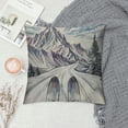 thumbnail image 2 of Holidays at Ski Throw Pillow Covers  Mountains Panorama in Winter Sketch Linen Pillow Cushion Cases Square Pillowcases for Sofa Couch Bedroom Living Room Car, 2 of 5