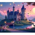 thumbnail image 4 of Enchanted Castle Backdrop Birthday Party Fairytale Banner Magical Evening Decorations Landscape Background Kids Event Celebration Photography Prop, 4 of 4