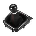 thumbnail image 1 of Pomo de palanca de cambios manual Unique Bargains 6 velocidades para Volkswagen Golf MK5 MK6 2004-2007 negro, 1 of 7