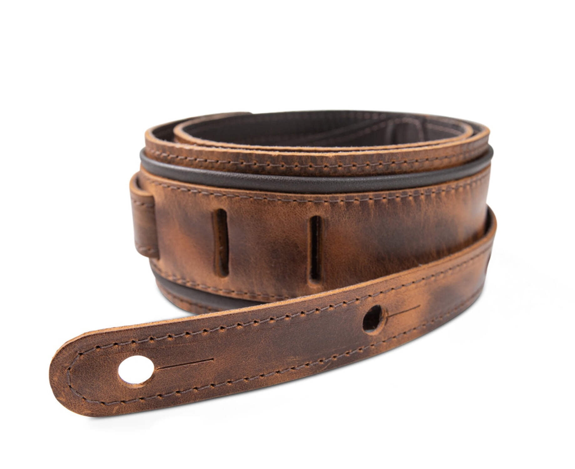 Taylor Guitars Fountain 2.5" Leather Guitar Strap in Weathered Brown