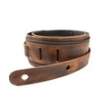thumbnail image 4 of Taylor Guitars Fountain 2.5" Leather Guitar Strap in Weathered Brown, 4 of 6