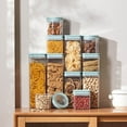 thumbnail image 1 of sdhkgrrt under $5 3Pcs Airtight Food Storage, Airtight Food Storage Containers,Plastic Kitchen Pantry Organization Set,Leak Proof Cereal Containers with Lids,Stackable Food Canisters for Dry, 1 of 9