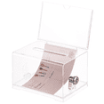 thumbnail image 5 of Nestingho Transparent Acrylic Raffle Ticket Box with Lock - Secure Donation & Suggestion Container for Charity, Voting, and Money Collection, 5 of 7