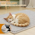 thumbnail image 5 of Chenille Cat Litter Mat for Litter Box, 19.7"x 31.5" Soft Ultra Absorbent Mat, Waterproof & Non-Slip, Easy to Clean Litter Trapping Mat for Indoor Cats, 5 of 7