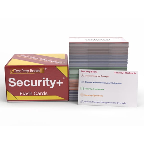 Security  Study Cards 2026-2027: Exam Prep and Practice Test Questions for the ComTIA Security Plus Exam SY0-701 [Full Color Cards]