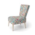 thumbnail image 3 of Designart « Soft Boho Fronds I » Fauteuil d'Appoint Rembourré à Fougères / Feuilles Roses - Fauteuil de Style Champêtre pour Chambre, 3 of 7