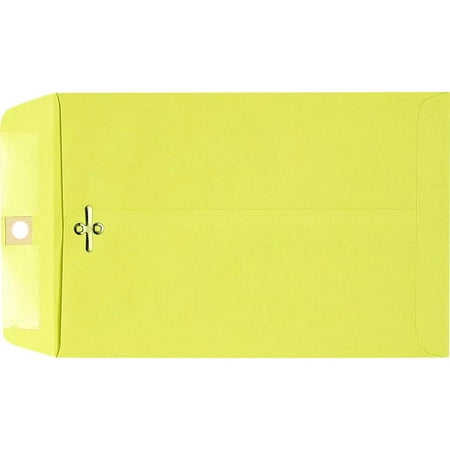 LUXPaper 10 x 13 Clasp Envelopes, Bright Lemon, 500/Pack