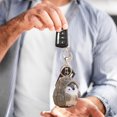 thumbnail image 3 of Cute Hamster Keyrings Soft Plush Keychain Hamster Pendant Keyring Pompom Keychain Decoration Animal Backpack Bag Keychains, 3 of 7