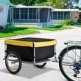 thumbnail image 4 of Dolly, Outdoor Storage Trailer Bicycle Cargo Trailer, Two-Wheel Bike Luggage Wagon Trailer with Removable Cover,, Multi Hand Truck,Steel Furniture Dolly, Auto Parts & Transport Hand Trucks & Dollies, 4 of 6
