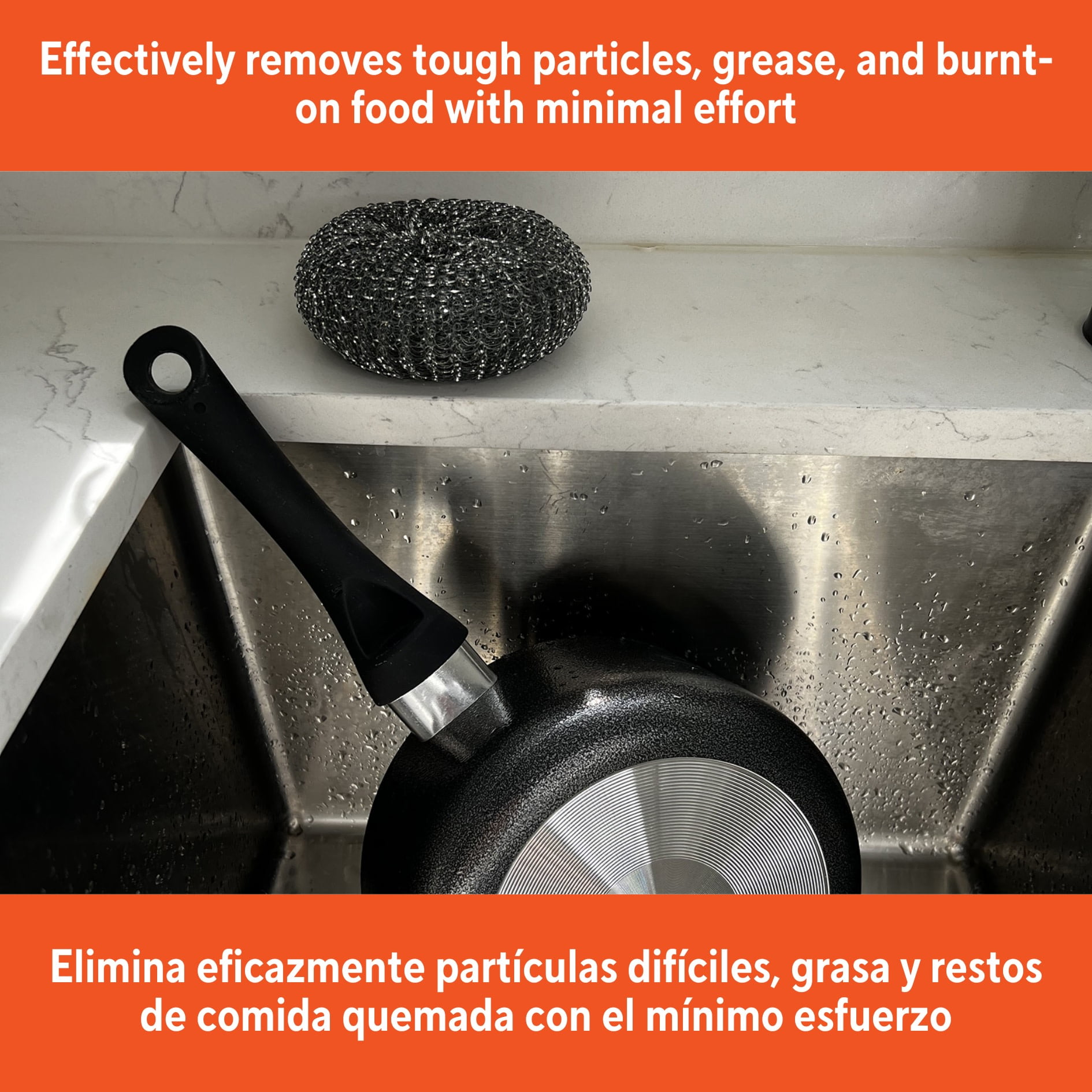 (6 pack) IMUSA Galvanized Steel Jumbo Scrubber