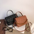 thumbnail image 2 of Bolso pequeño de moda para mujer 2025, diseño exclusivo y sofisticado, bandolera de cuadros bordados, bolso de mano pequeño estilo caja., 2 of 10
