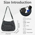 thumbnail image 6 of Denim Crossbody Bag Casual Cross body Bag Large Capacity Handbag, 6 of 6