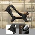 thumbnail image 6 of Esquirla Countertop Wine Rack Desktop Ornament Creative Wine Bottle Holder Figurine Cow Sculpture for Dining Table Bar Kitchen Cabinet Black, 6 of 8